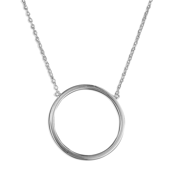 Sterling Silver Circle Necklace