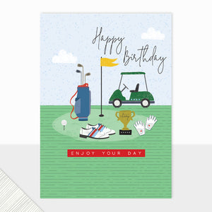 Halcyon Happy Birthday Golf Card