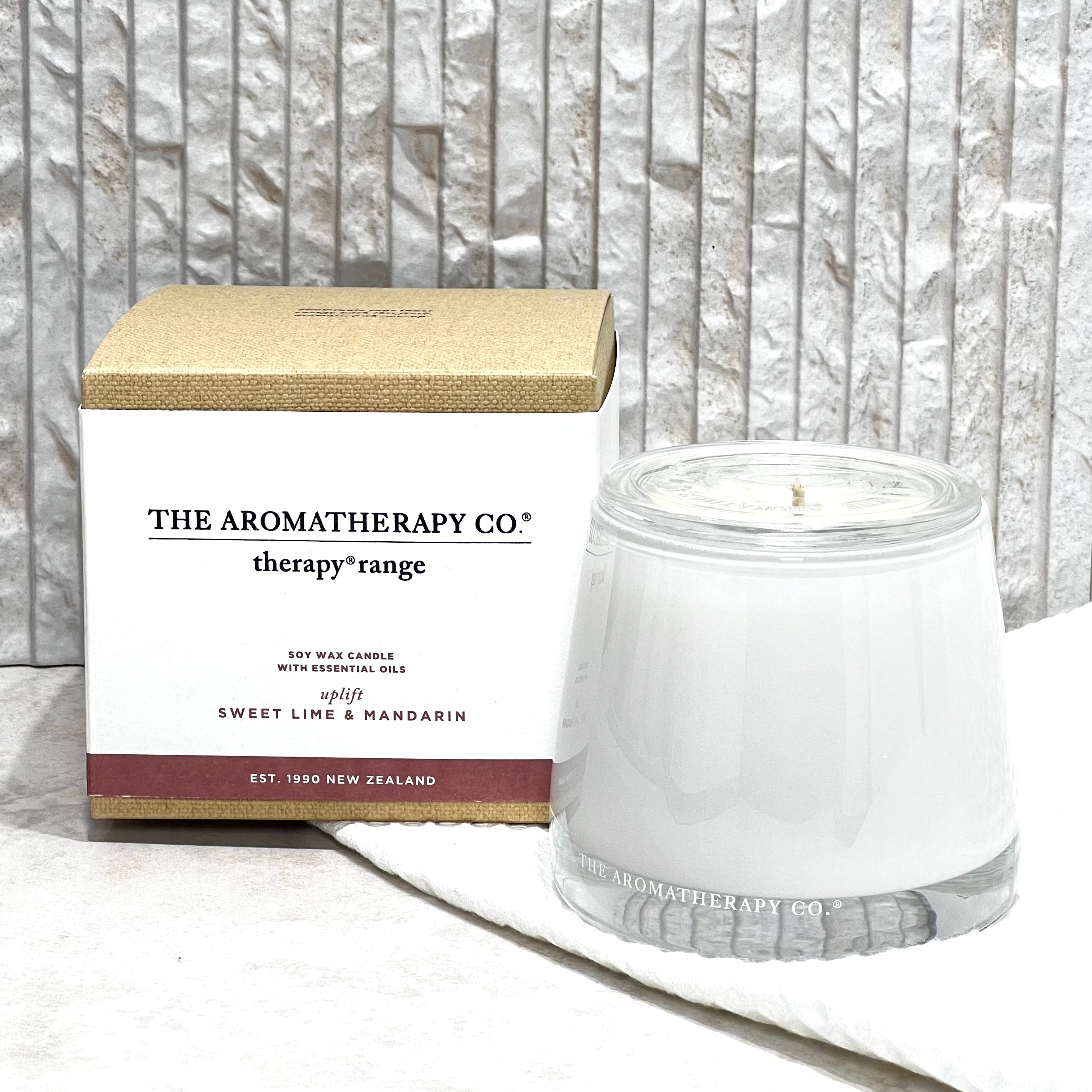 The Aromatherapy Co Therapy Range Uplift Lime & Mandarin Candle