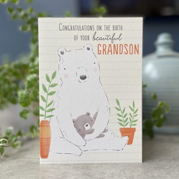 Birth of your Beautiful Grandson Card