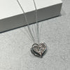 Unique & Co Sterling Silver & Rose Gold Hearts Pendant