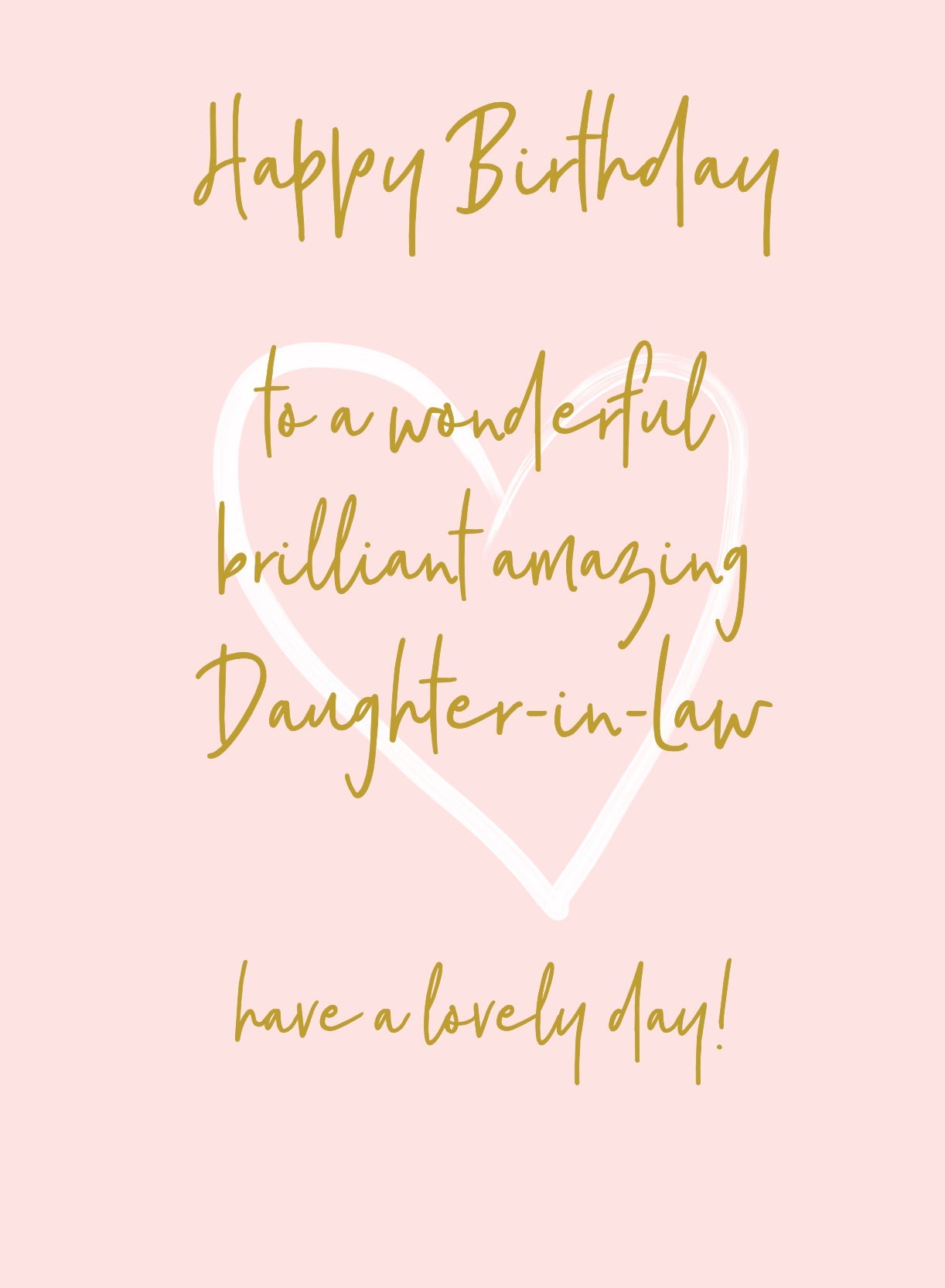 Wonderful You Daughter-In-Law Birthday Card - Foil