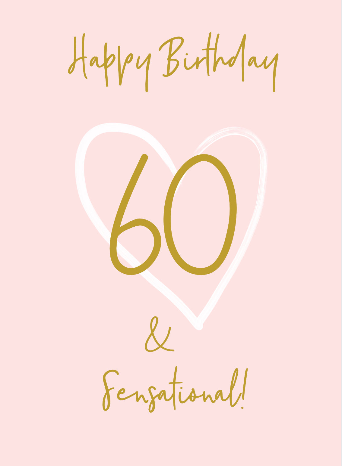 Wonderful You Age 60 Card - Foil