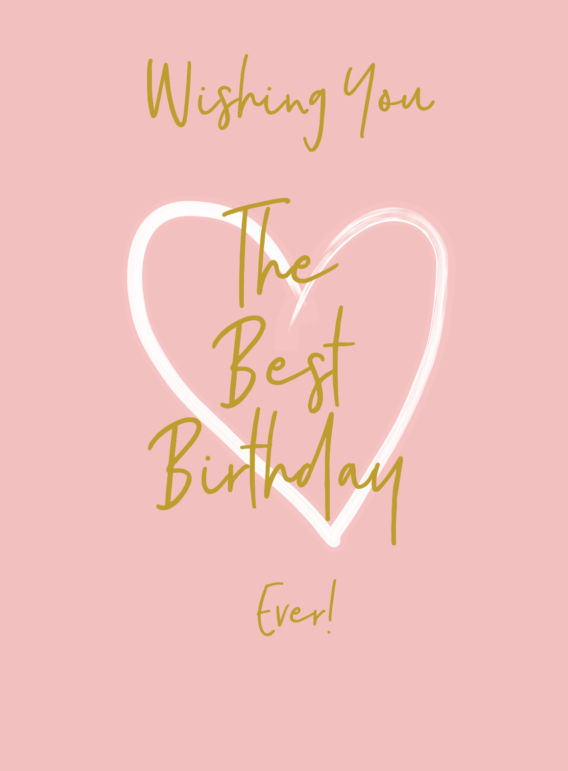 Wonderful You The Best Birthday Card - Foil