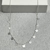 Sterling Silver Textured Discs Necklace