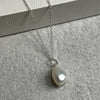 Sterling Silver Freshwater Pearl Charm Necklace