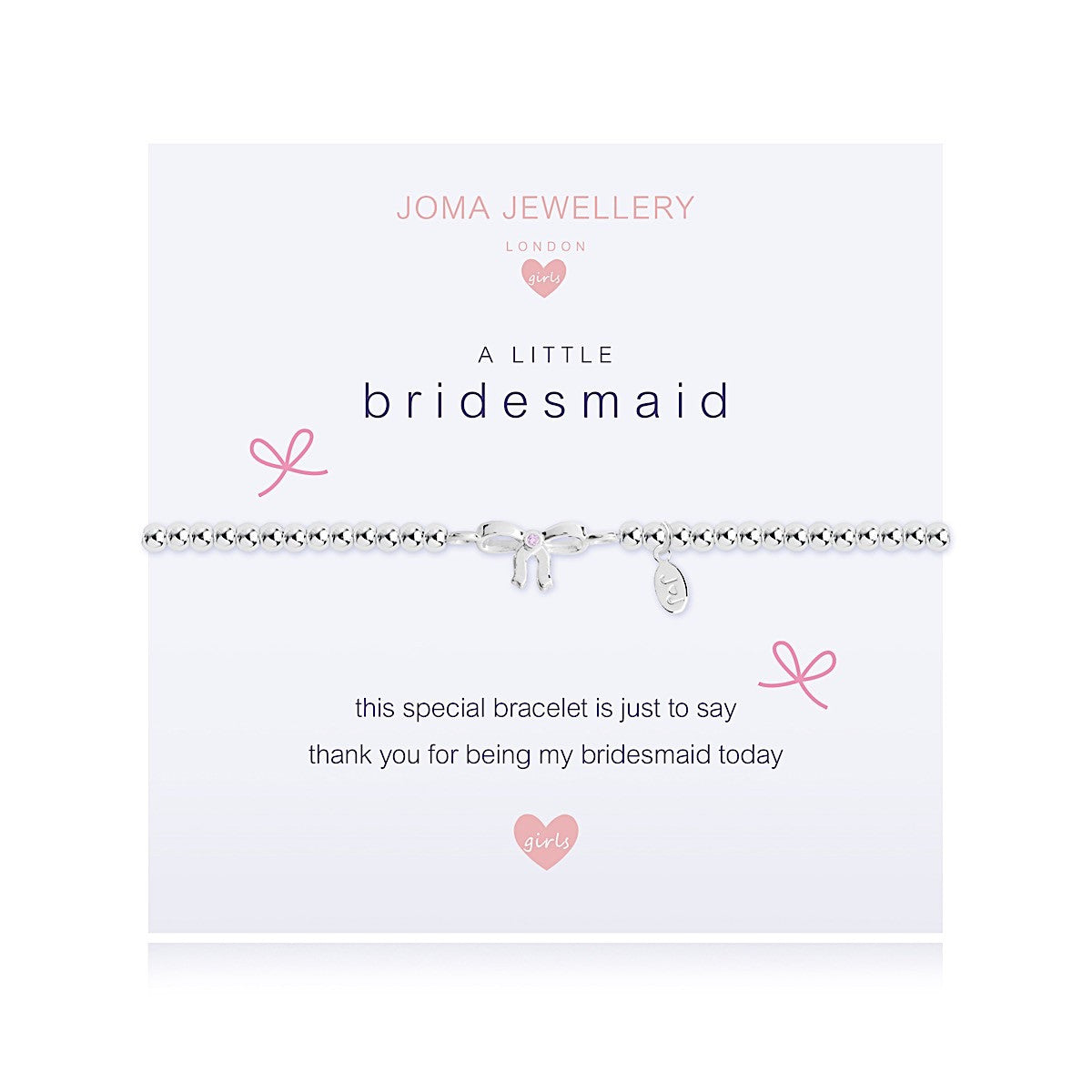 Joma Jewellery Girls a little Bridesmaid Bracelet