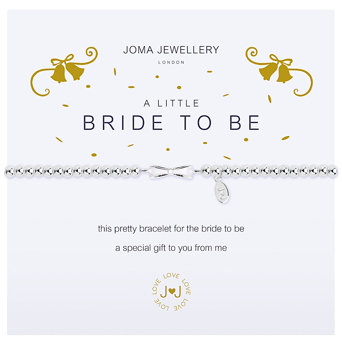 Joma Jewellery a little Bride to be Bracelet - bow