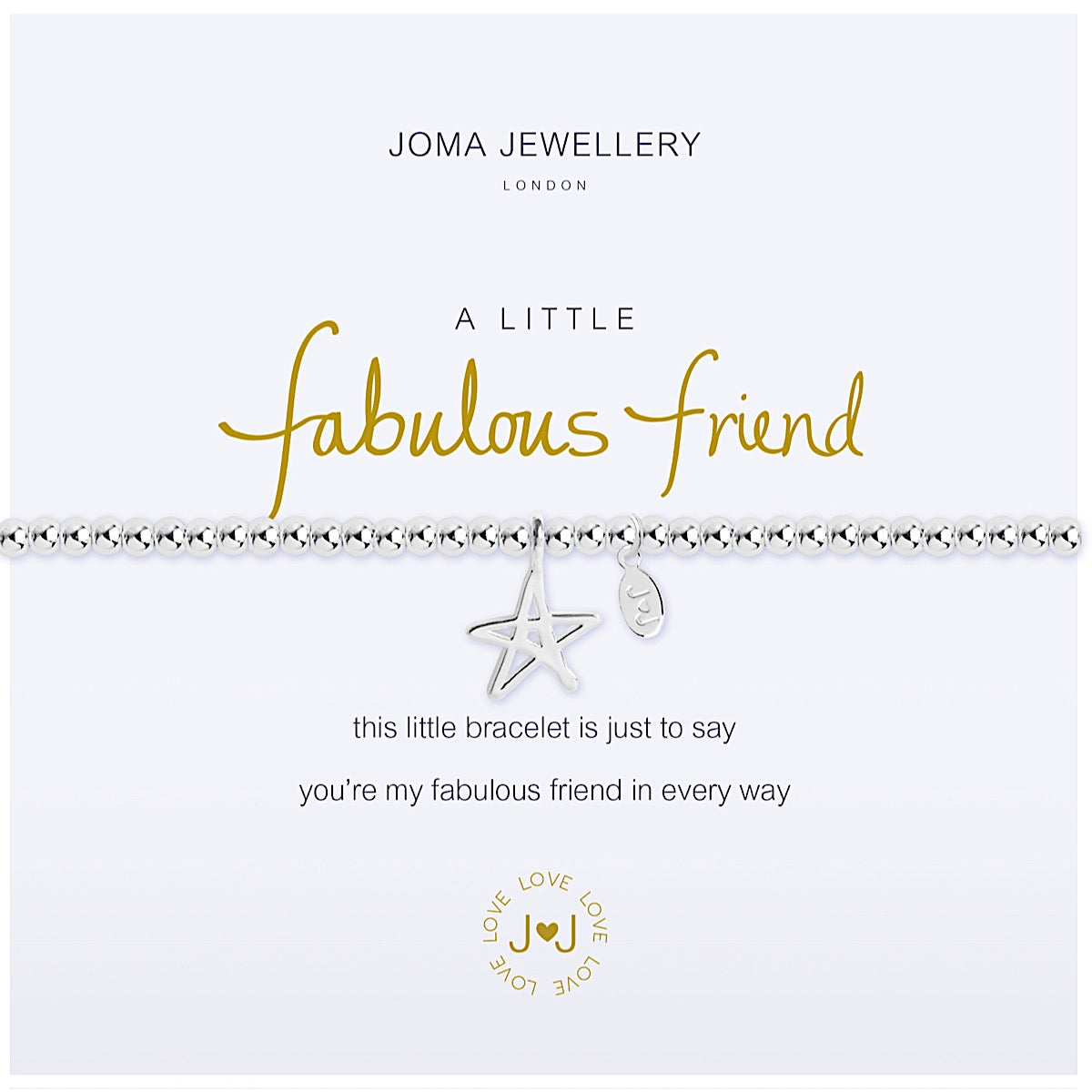 Joma Jewellery a little Fabulous Friend Bracelet - star