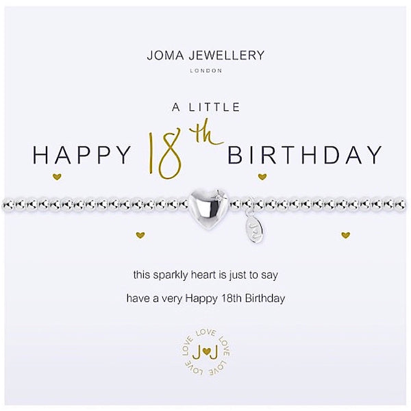 Joma Jewellery A Little Happy 18th Birthday Bracelet – More Than