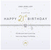 Joma Jewellery a little Happy 21st Birthday Bracelet