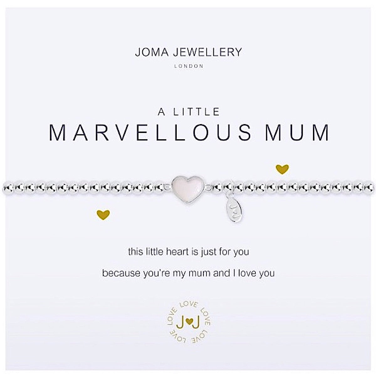 Joma Jewellery a little Marvellous Mum Bracelet - heart