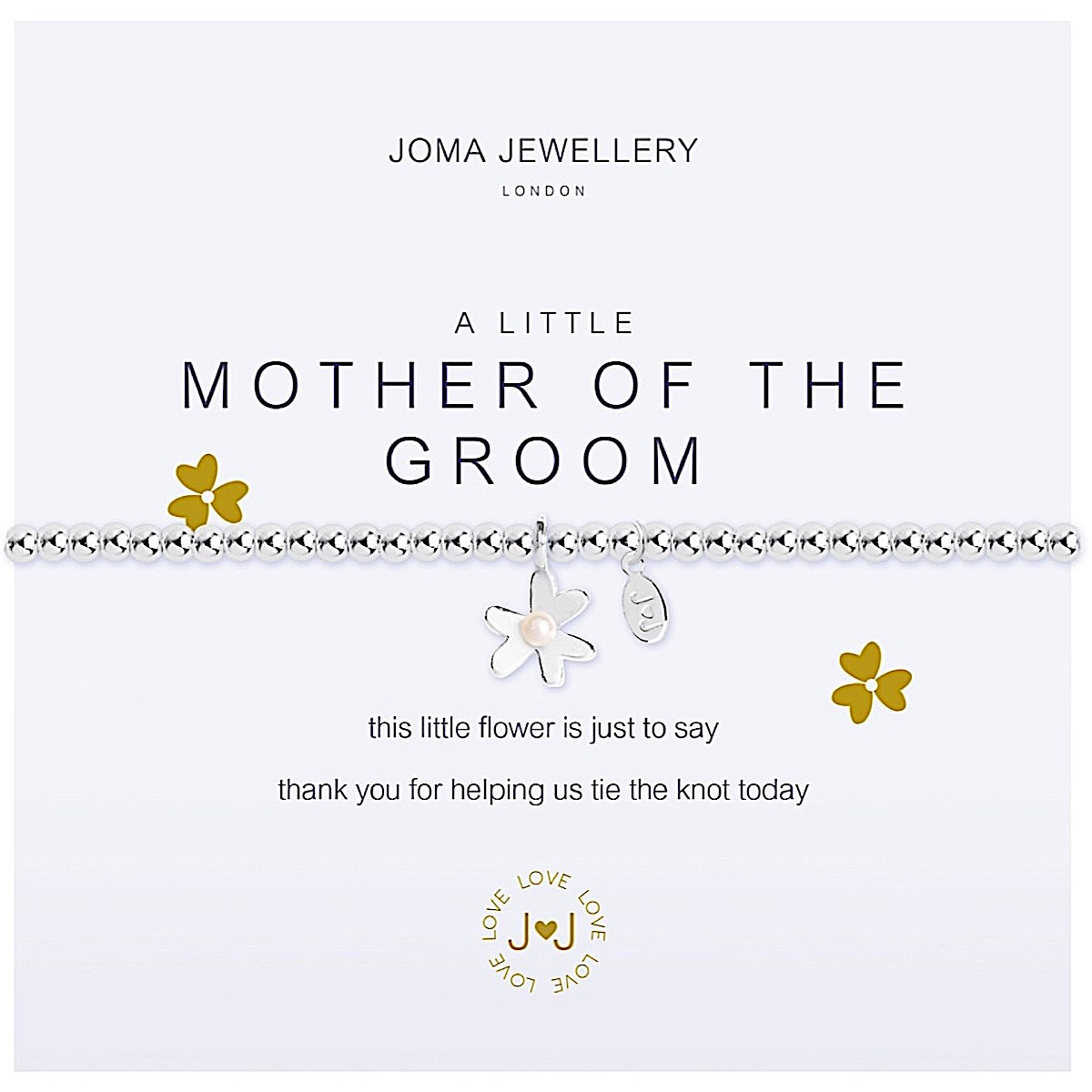 Joma Jewellery a little Mother of the Groom Bracelet - flower