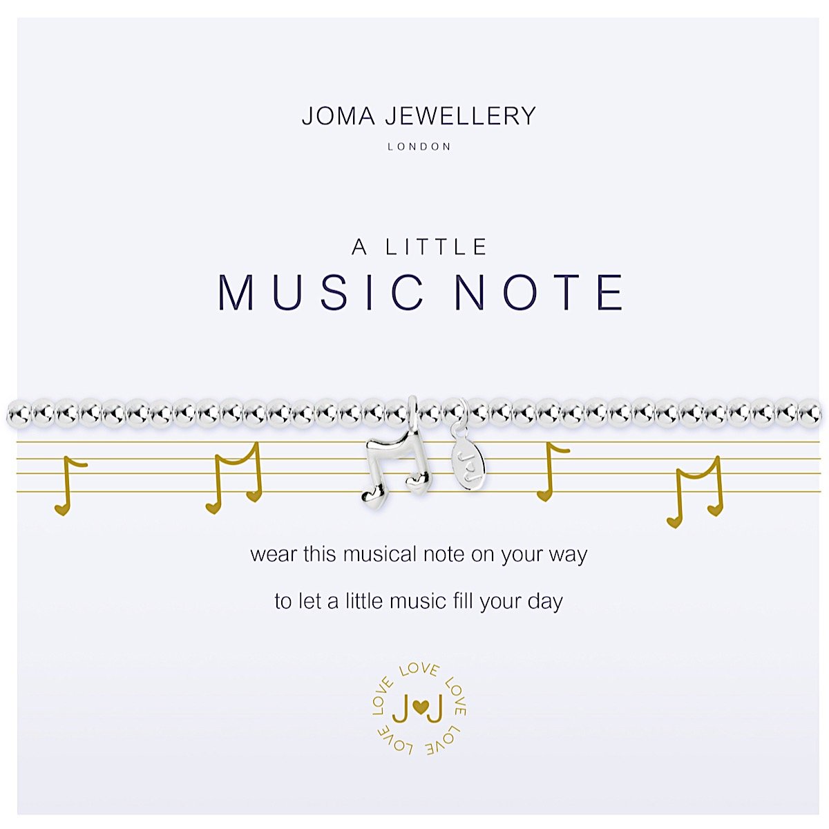 Joma Jewellery a little Music Note Bracelet