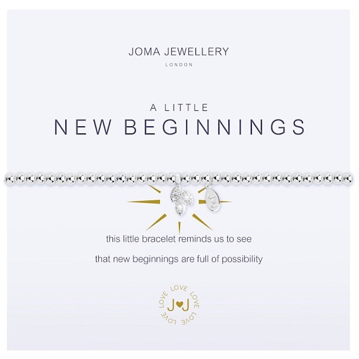 Joma Jewellery A Little New Beginnings Bracelet - Leaf Charm