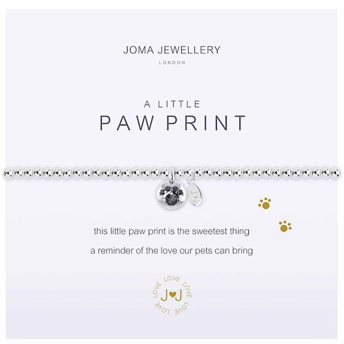 Joma Jewellery A Little Paw Print Bracelet