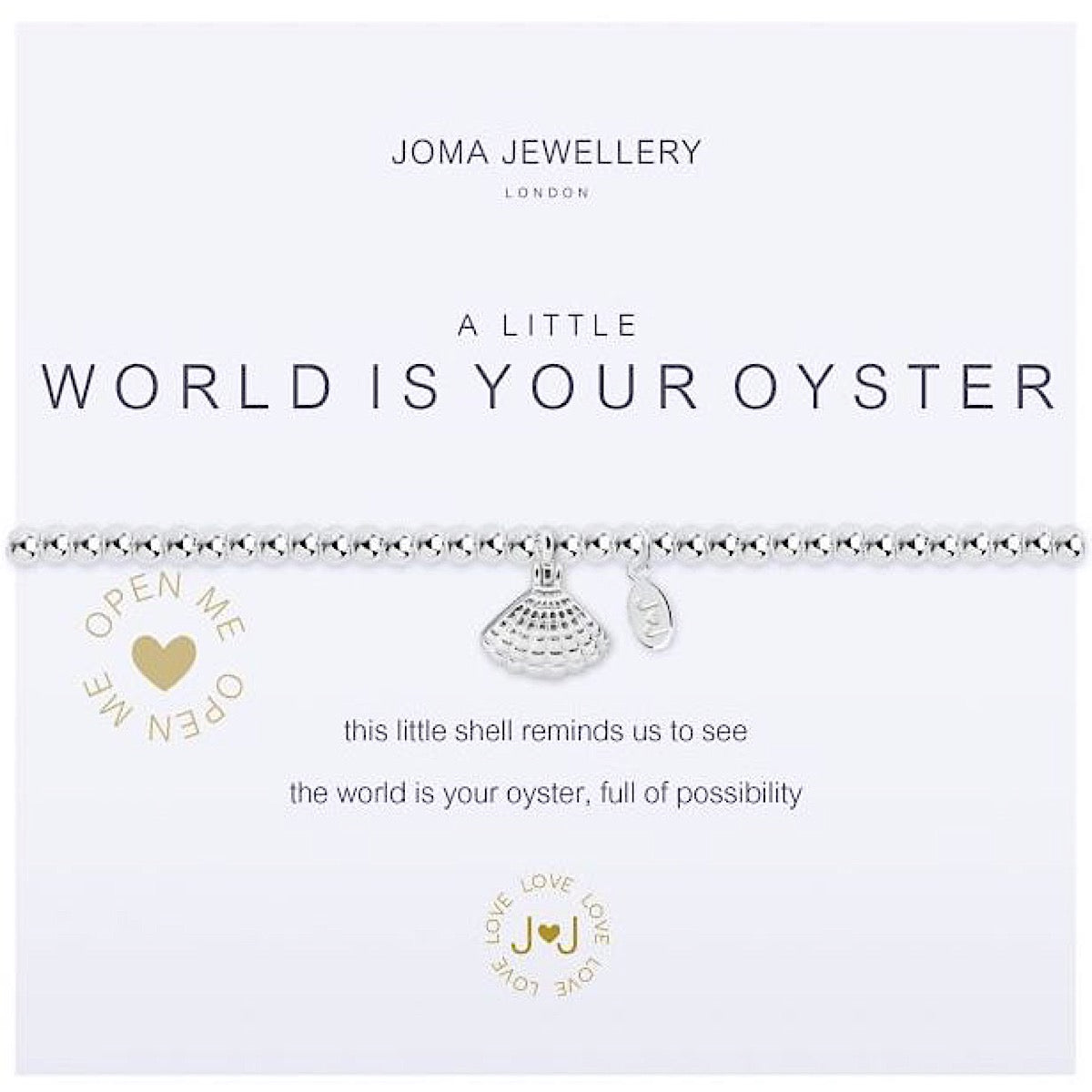 Joma Jewellery a little World is Your Oyster Bracelet - shell