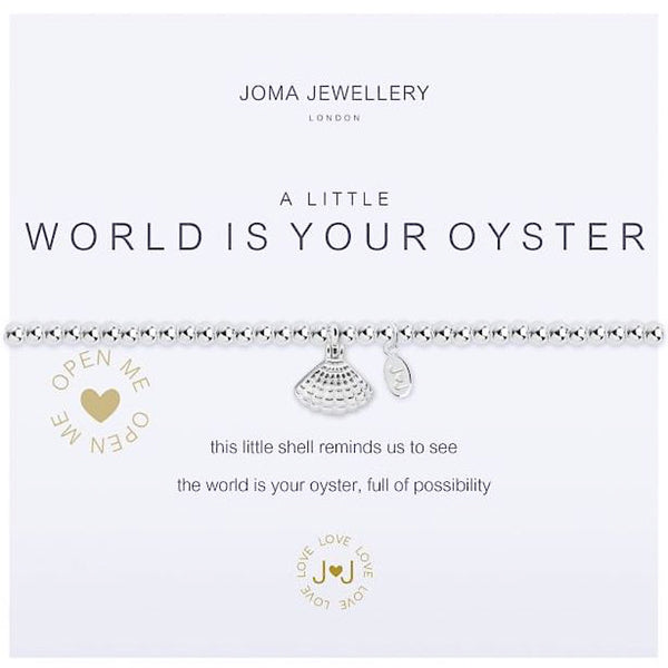 Joma Jewellery a little World is Your Oyster Bracelet shell