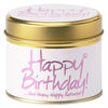 Lily-flame Happy Birthday Candle Tin