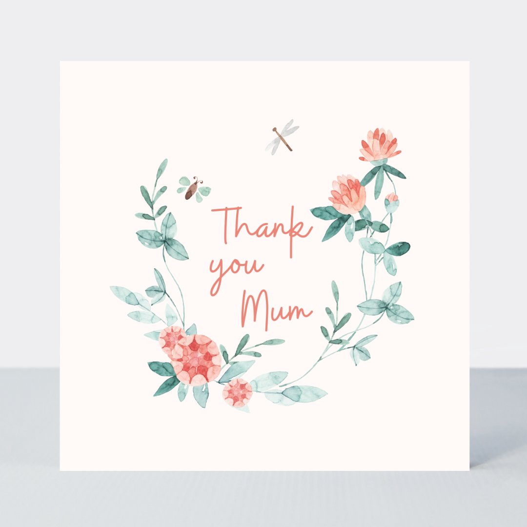In Clover Thank You Mum Card