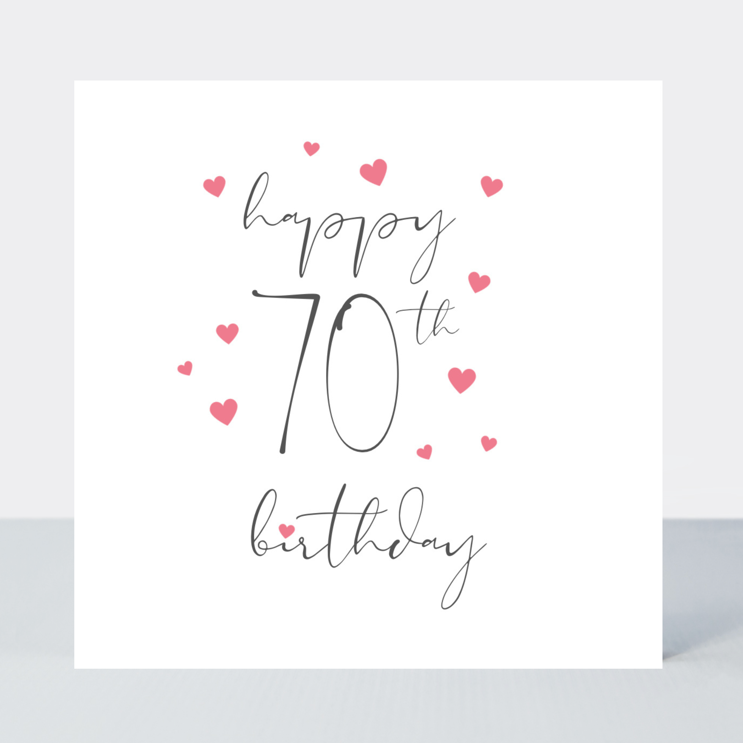 Something Simple 70th Birthday Card