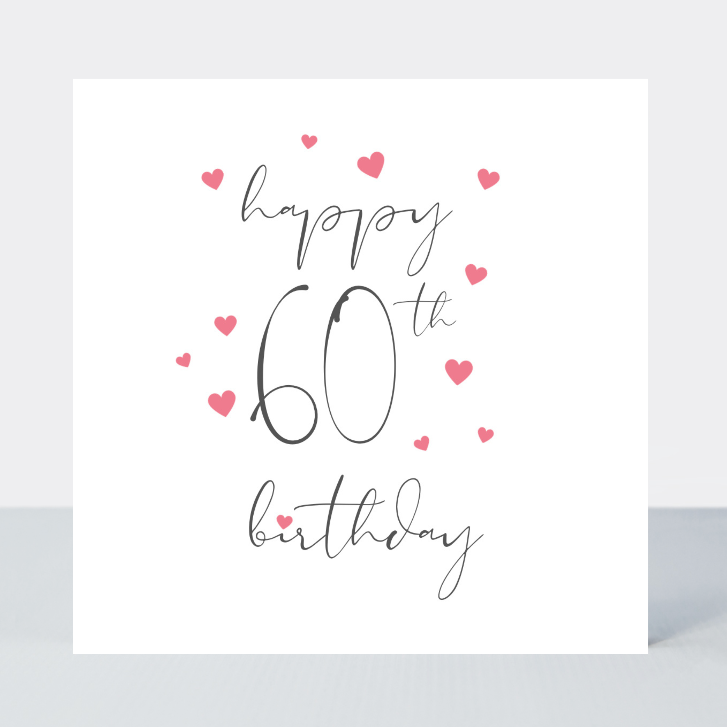 Something Simple 60th Birthday Card