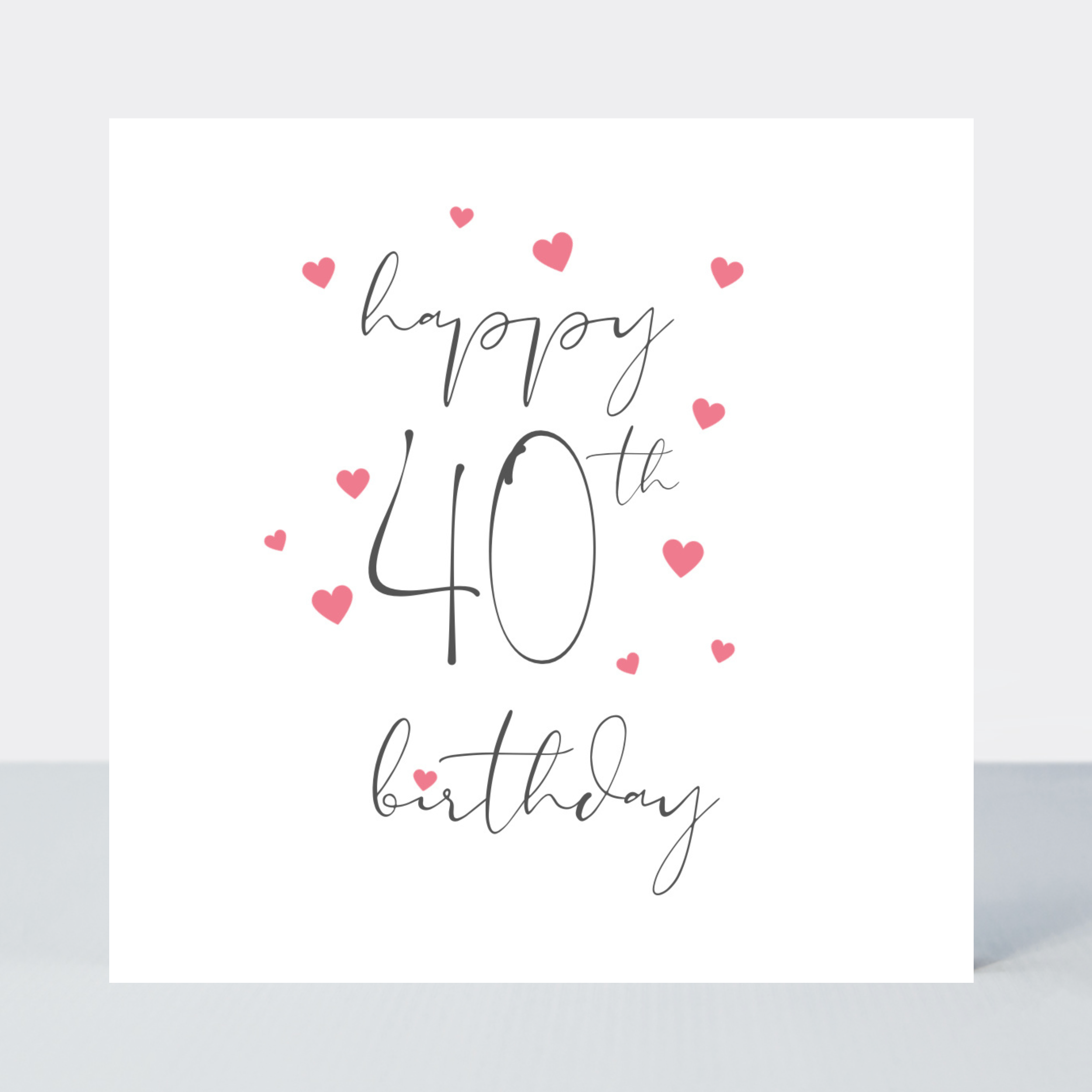 Something Simple 40th Birthday Card