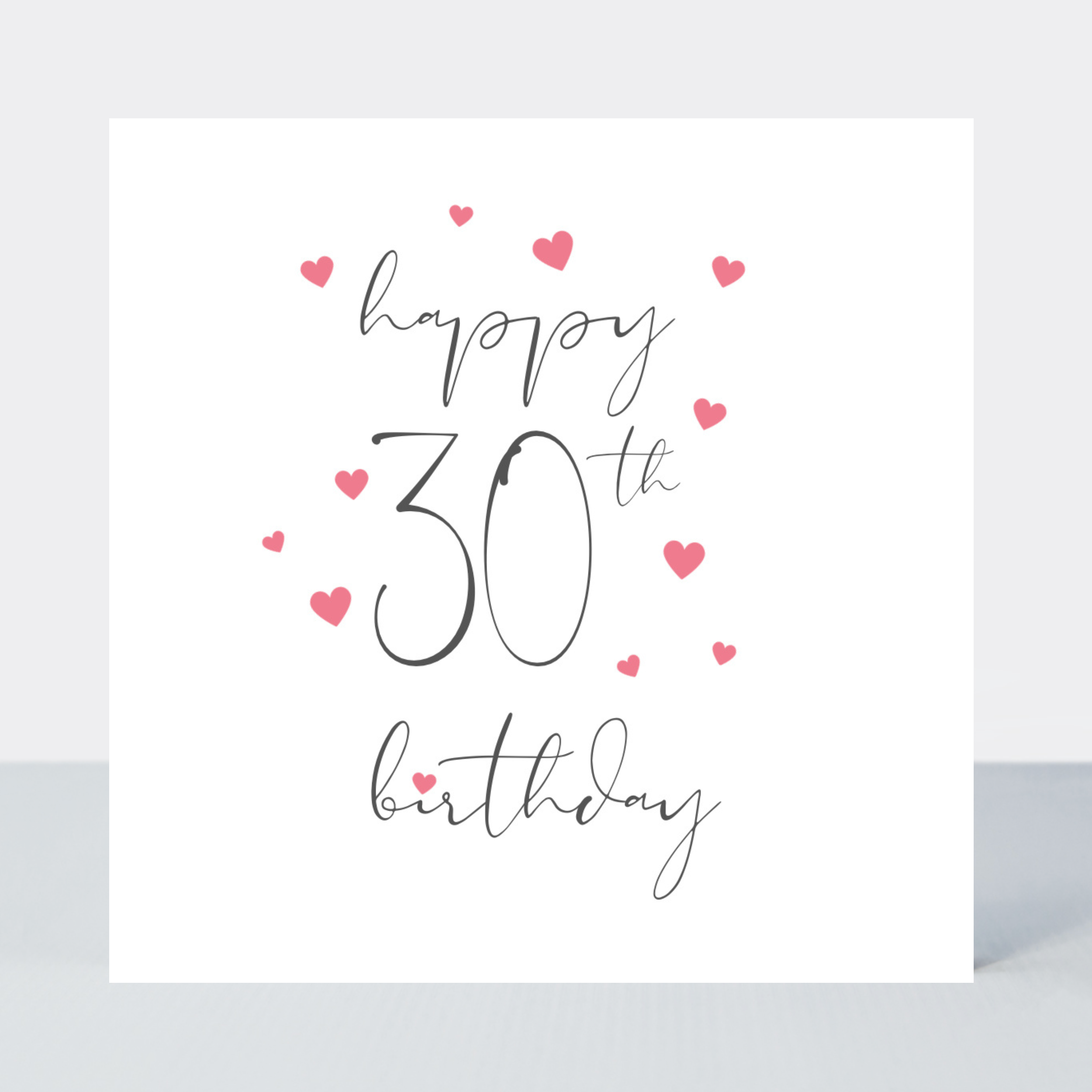 Something Simple 30th Birthday Card