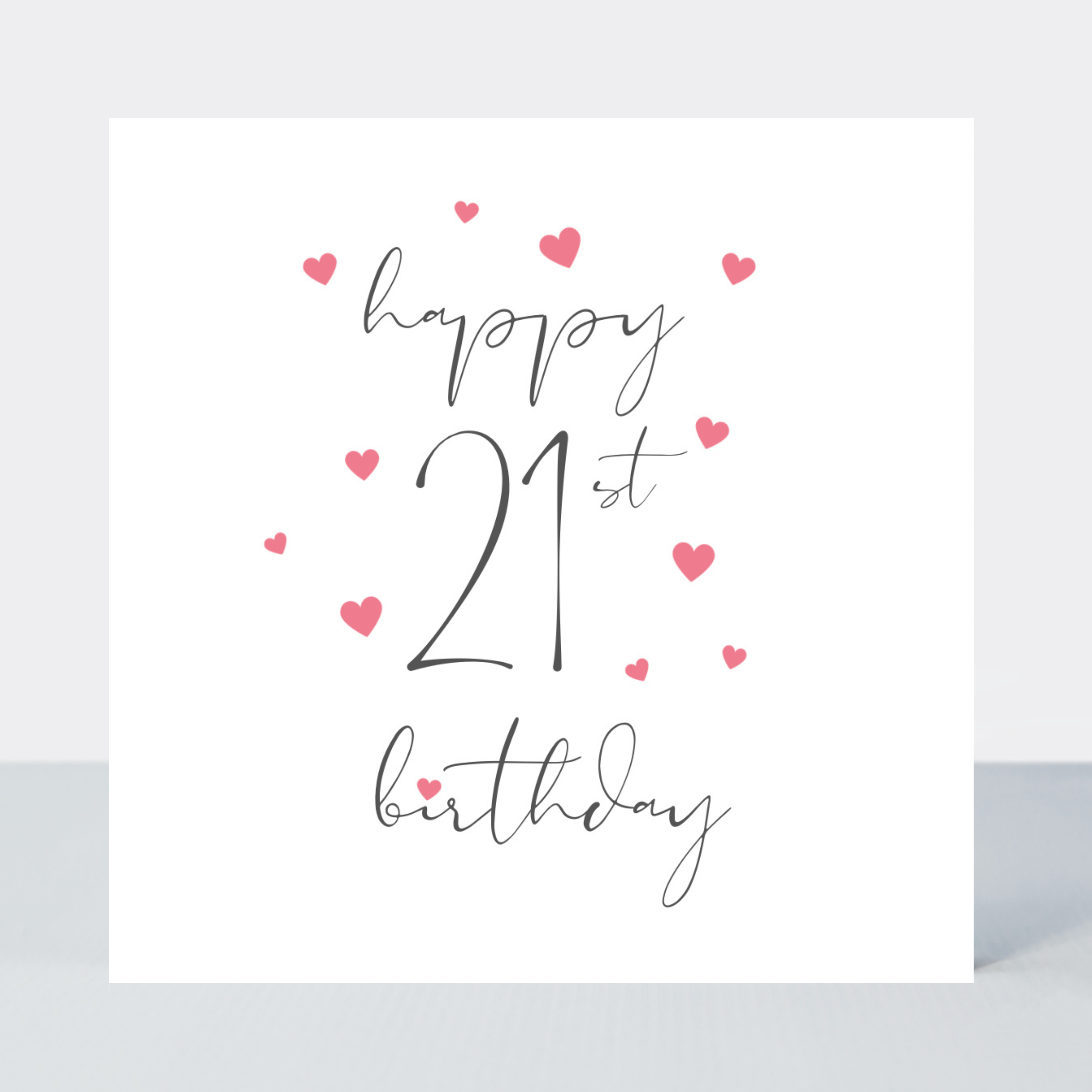 Something Simple 21st Birthday Card