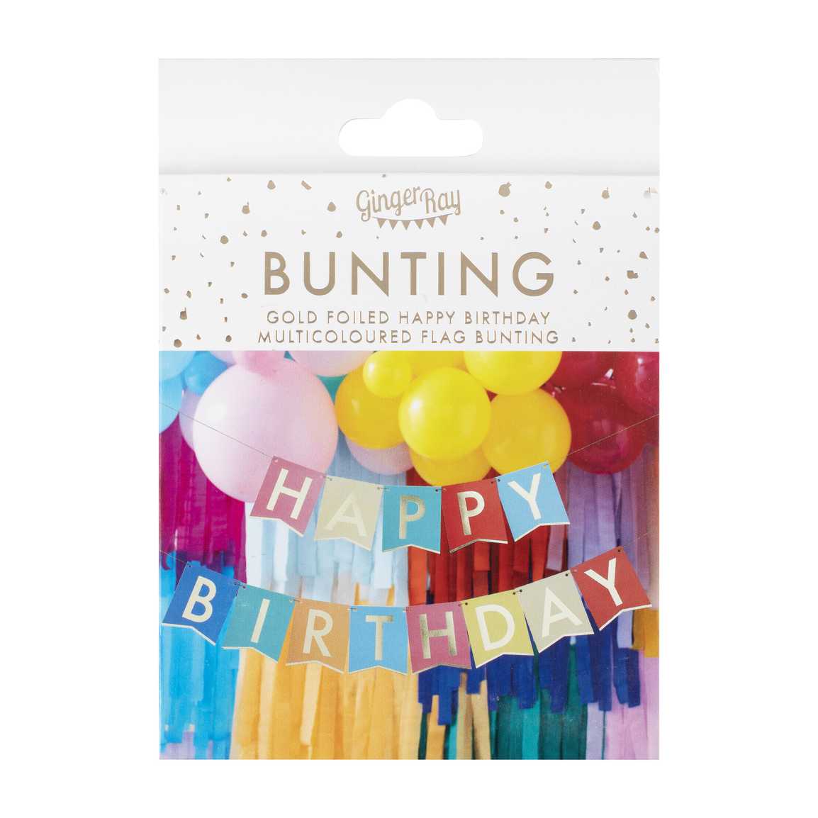 Multi-Coloured Happy Birthday Banner Bunting