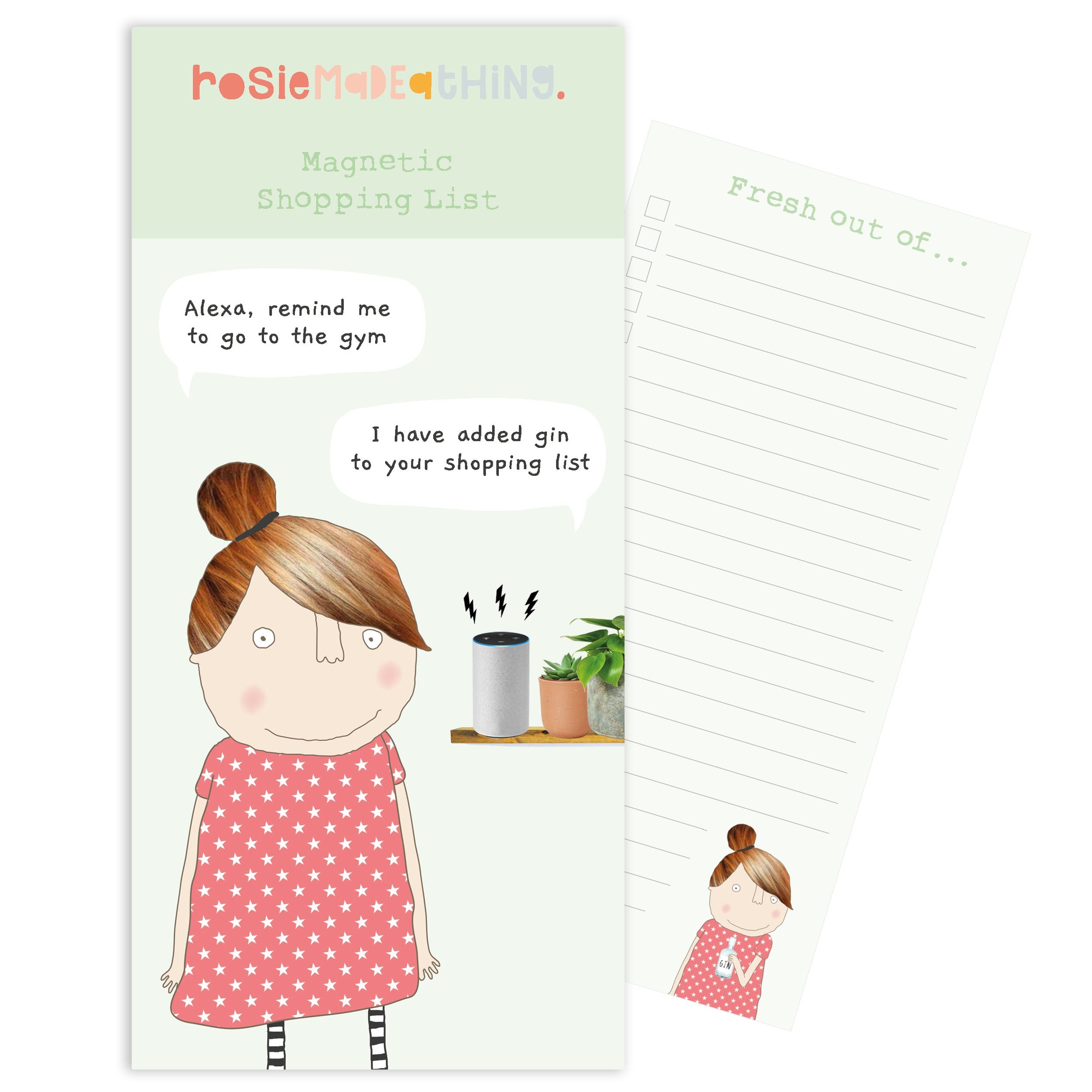 Rosie Made a Thing Alexa Gin Magnetic Notepad