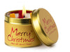 Lily-flame Merry Christmas Candle Tin