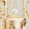 Gold Ombre 2 Number Birthday Candle