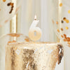 Gold Ombre 6 Number Birthday Candle