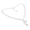 Heart Charms Silver Plated 5 Strands Necklace