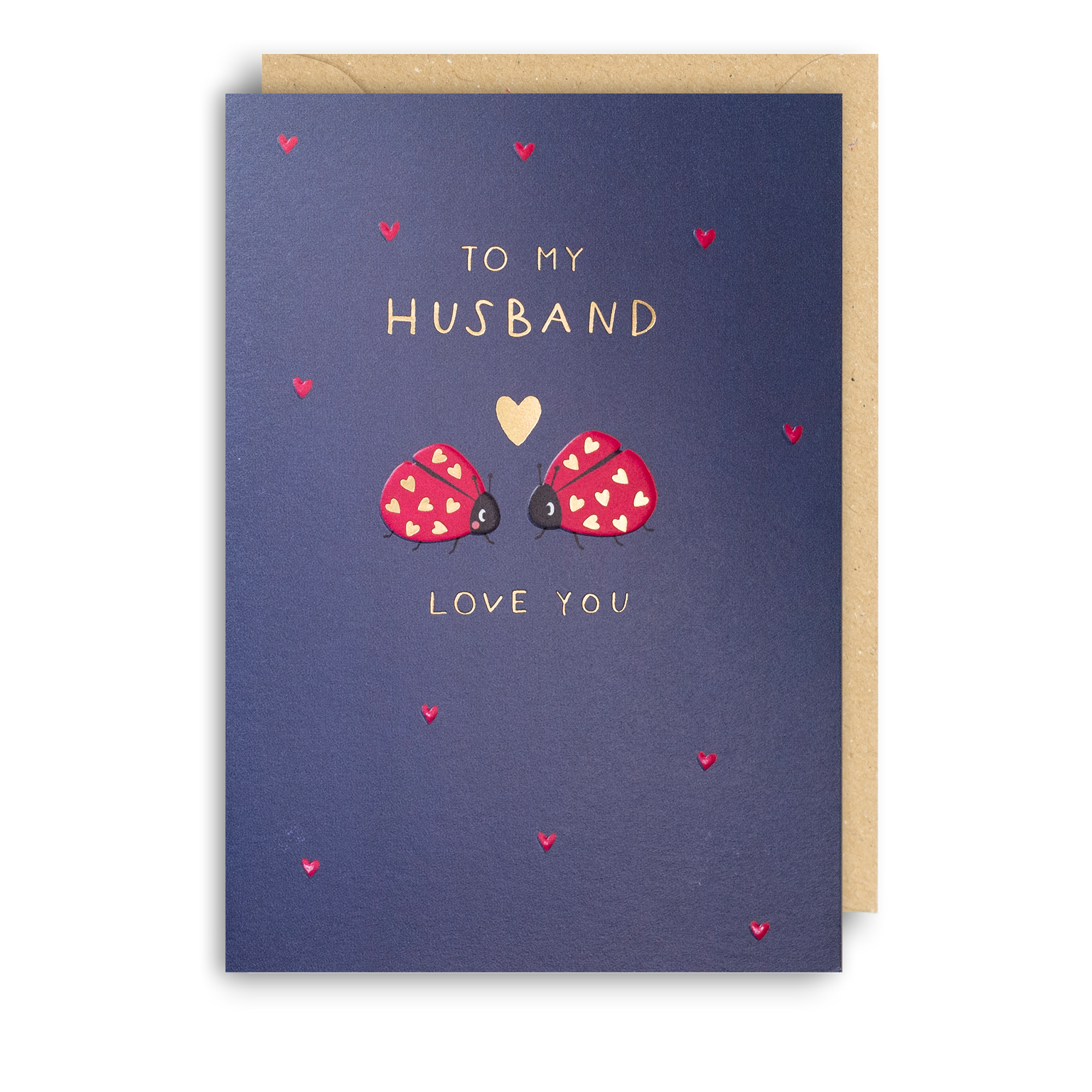 Moments Husband Ladybird Card