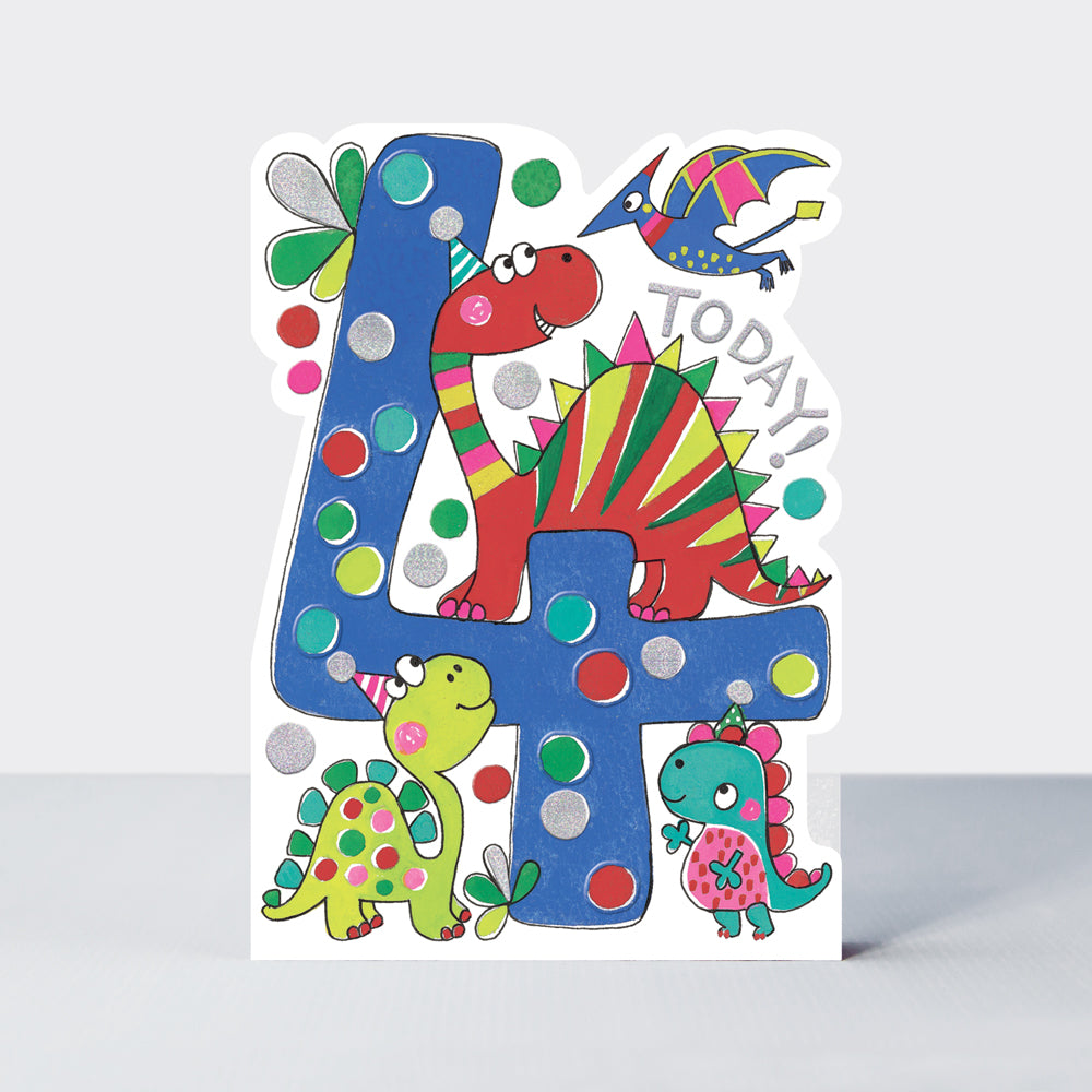 Star Jumps - Age 4 Dinosaur Card