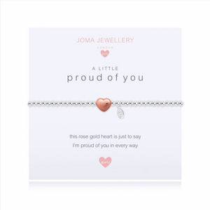 Joma Girls a little Proud of You Bracelet - heart | More Than Just A Gift