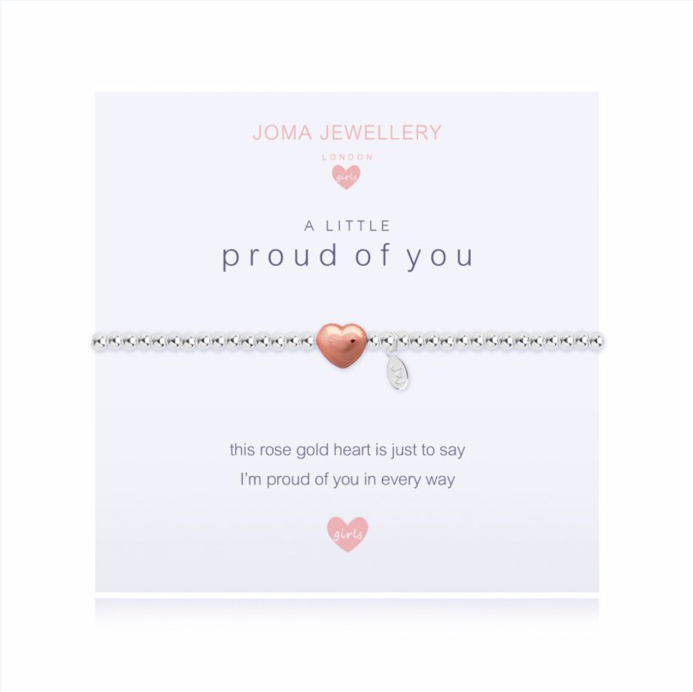 Joma Girls a little Proud of You Bracelet - heart | More Than Just A Gift