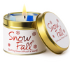 Lily-flame Snow Fall Candle Tin