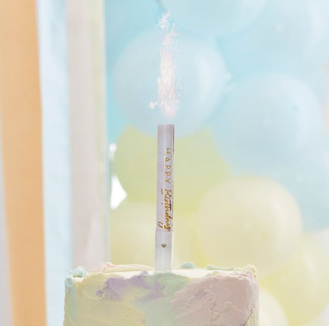 Musical Happy Birthday Sparkler Candle Fountain