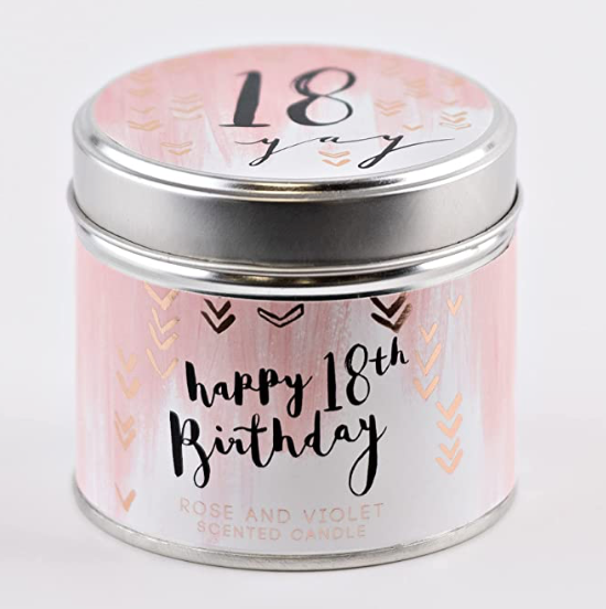 Luxe Candle in a Tin - Happy 18th Birthday