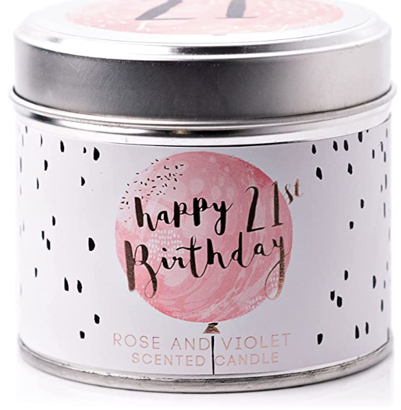 Luxe Candle in a Tin - Happy 21st Birthday