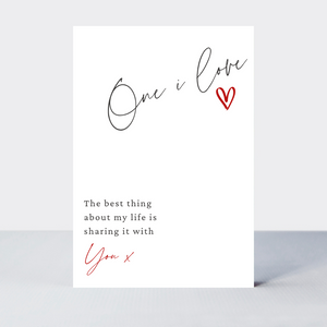 Love Notes One I Love Card - More Than Just a Gift | Narborough Hall