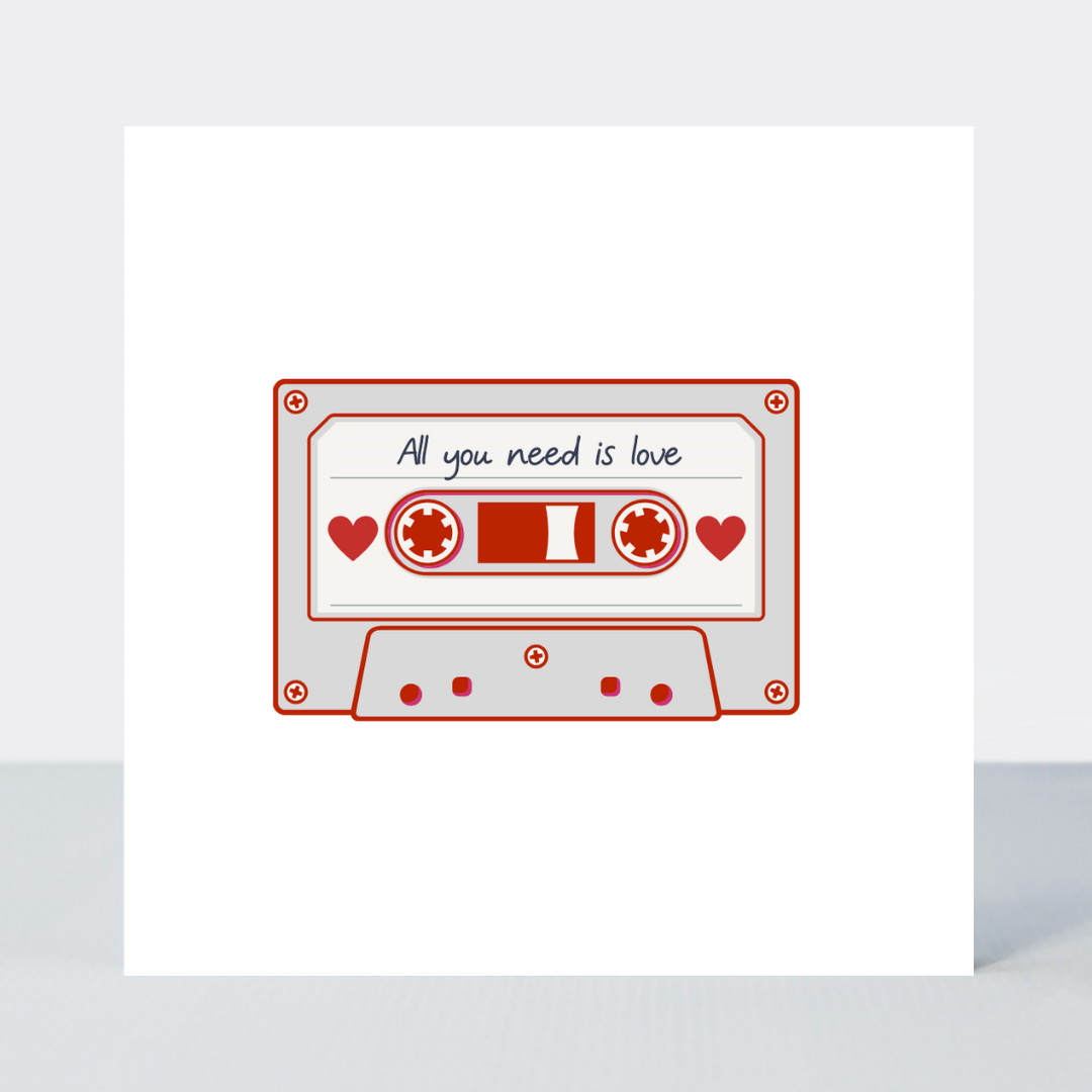 Mix Tape All You Need Is Love Card