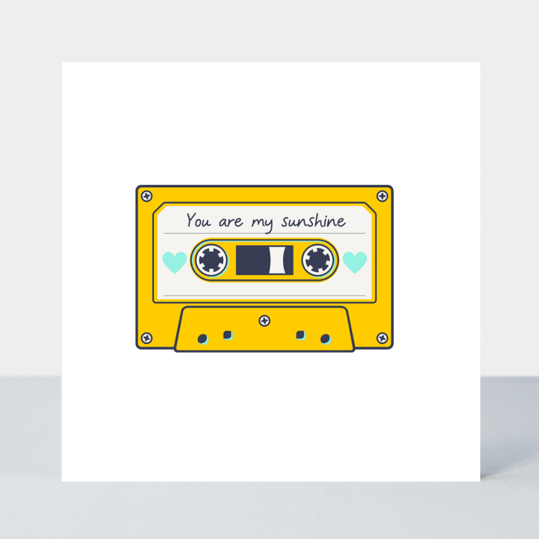 Mix Tape You Are My Sunshine Card