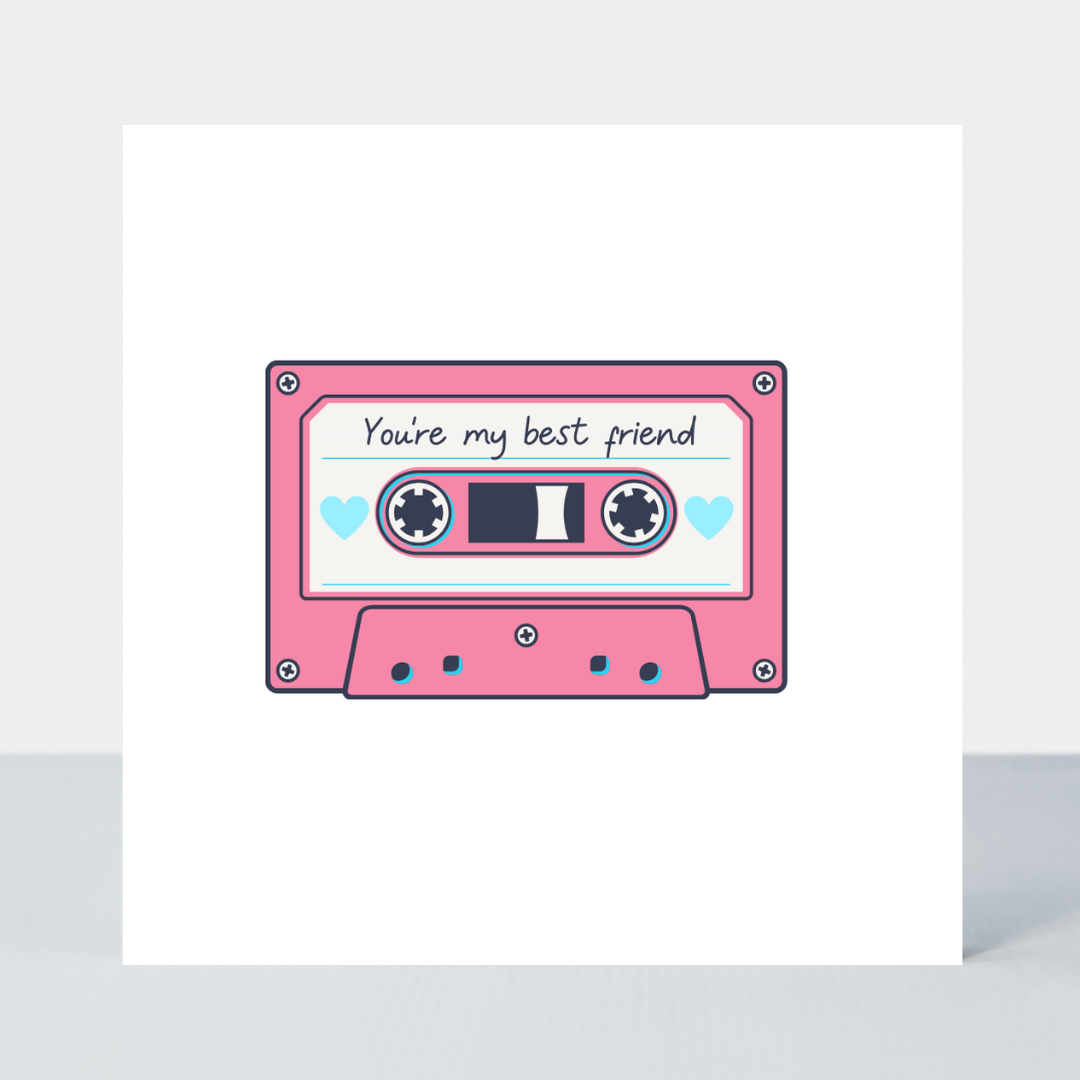 Mix Tape You're My Best Friend Card