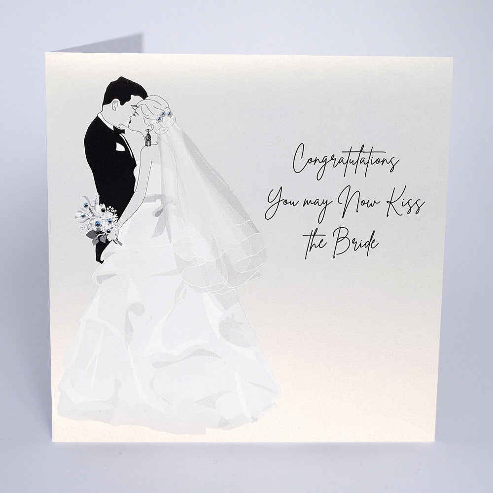 Congratulations You May Now Kiss the Bride Card