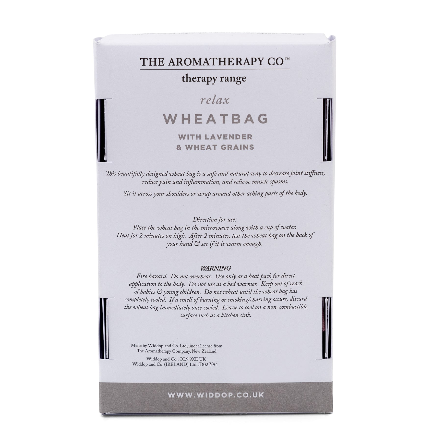 The Aromatherapy Co Soothing Wheat Bag With Lavender and Wheat Grains