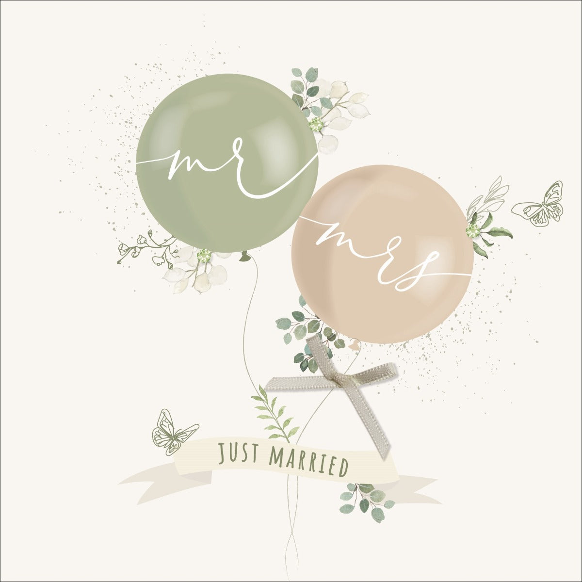 Besotted - Mr & Mrs Just Married Card